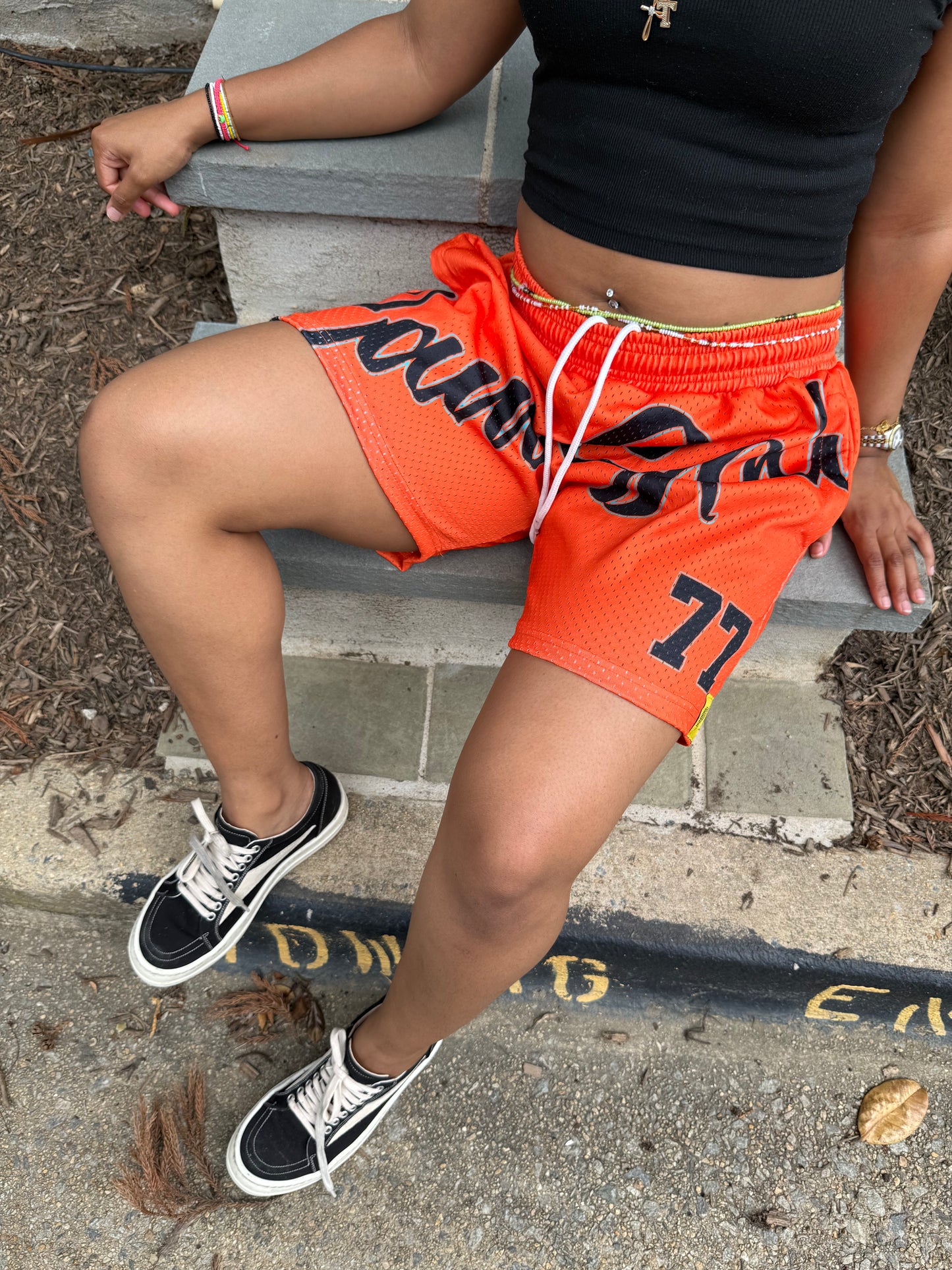 CAMOSPLY® Big Script Shorts (ORANGE)