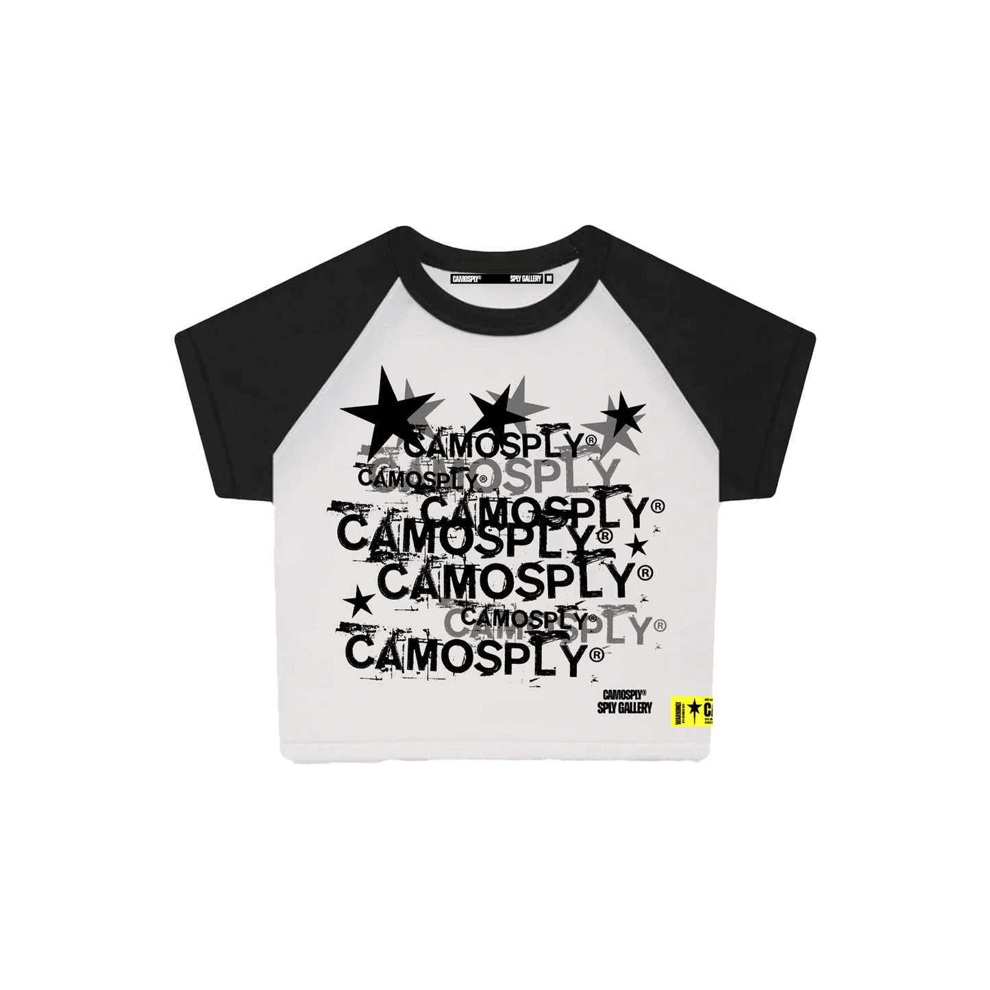 CAMOSPLY® Ladies ALL-STAR ✭ Baseball T-shirt (BLACK)