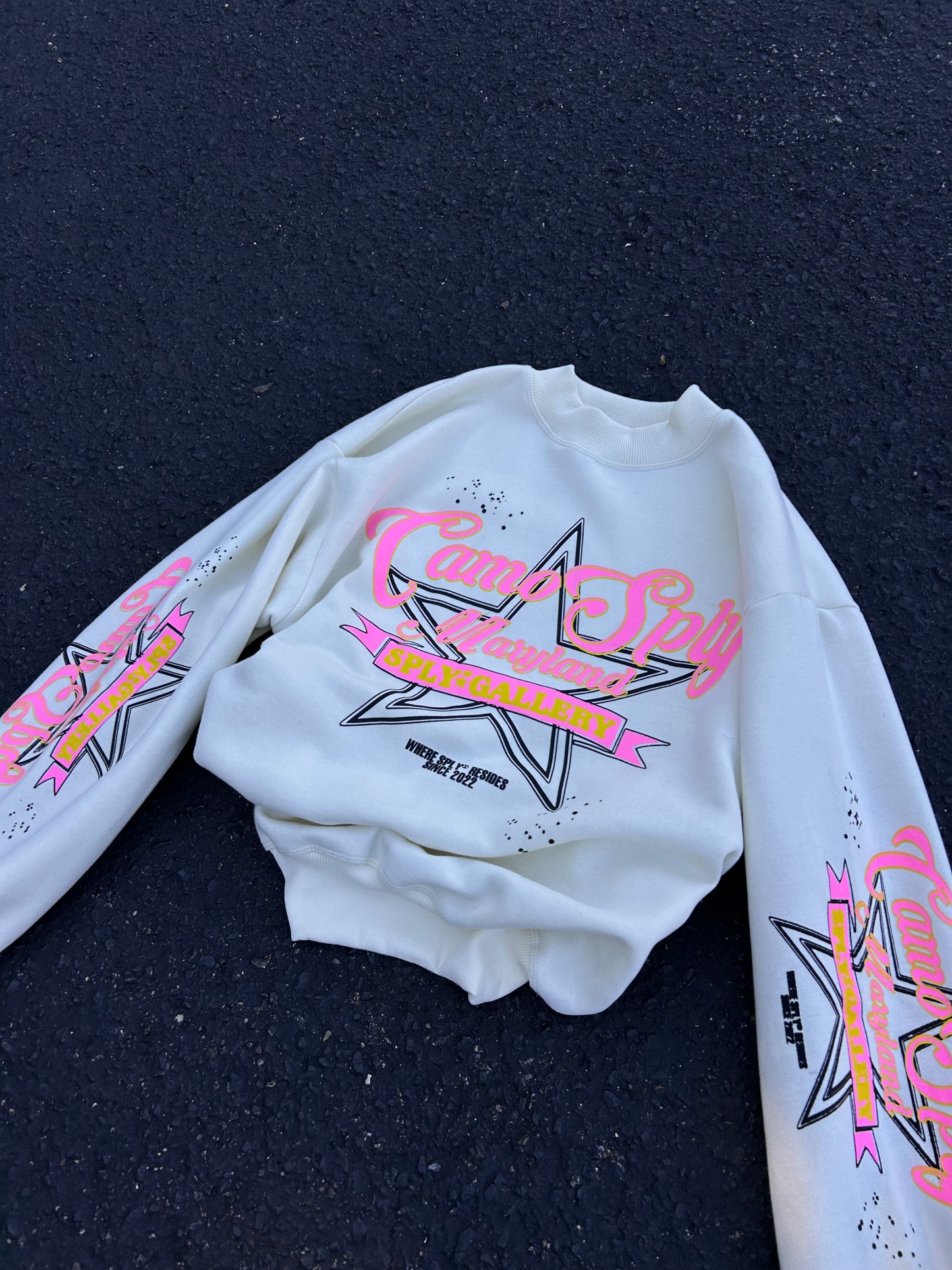 CAMOSPLY® 'Where SPLY Resides' Crewneck (Cream)