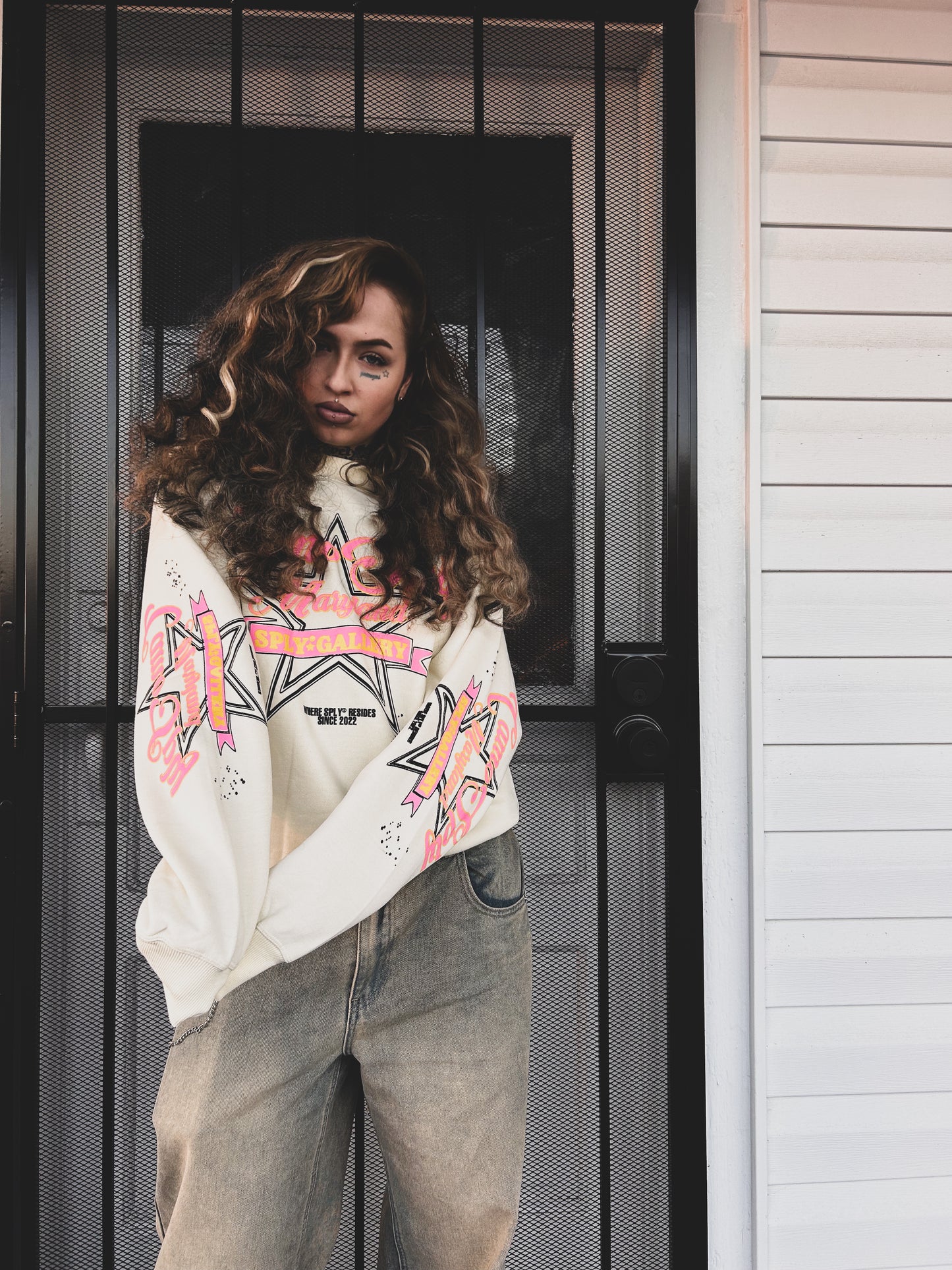 CAMOSPLY® 'Where SPLY Resides' Crewneck (Cream)