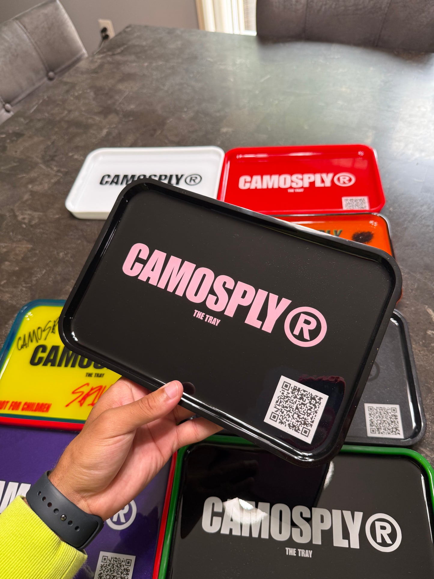 CAMOSPLY® Table Trays (BLACK & PINK)