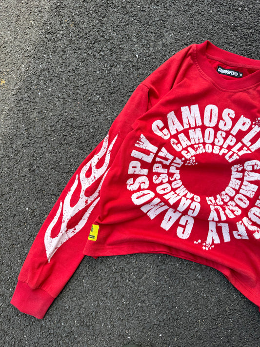 CAMOSPLY® Sply Circle Long sleeve T-shirt (RED)