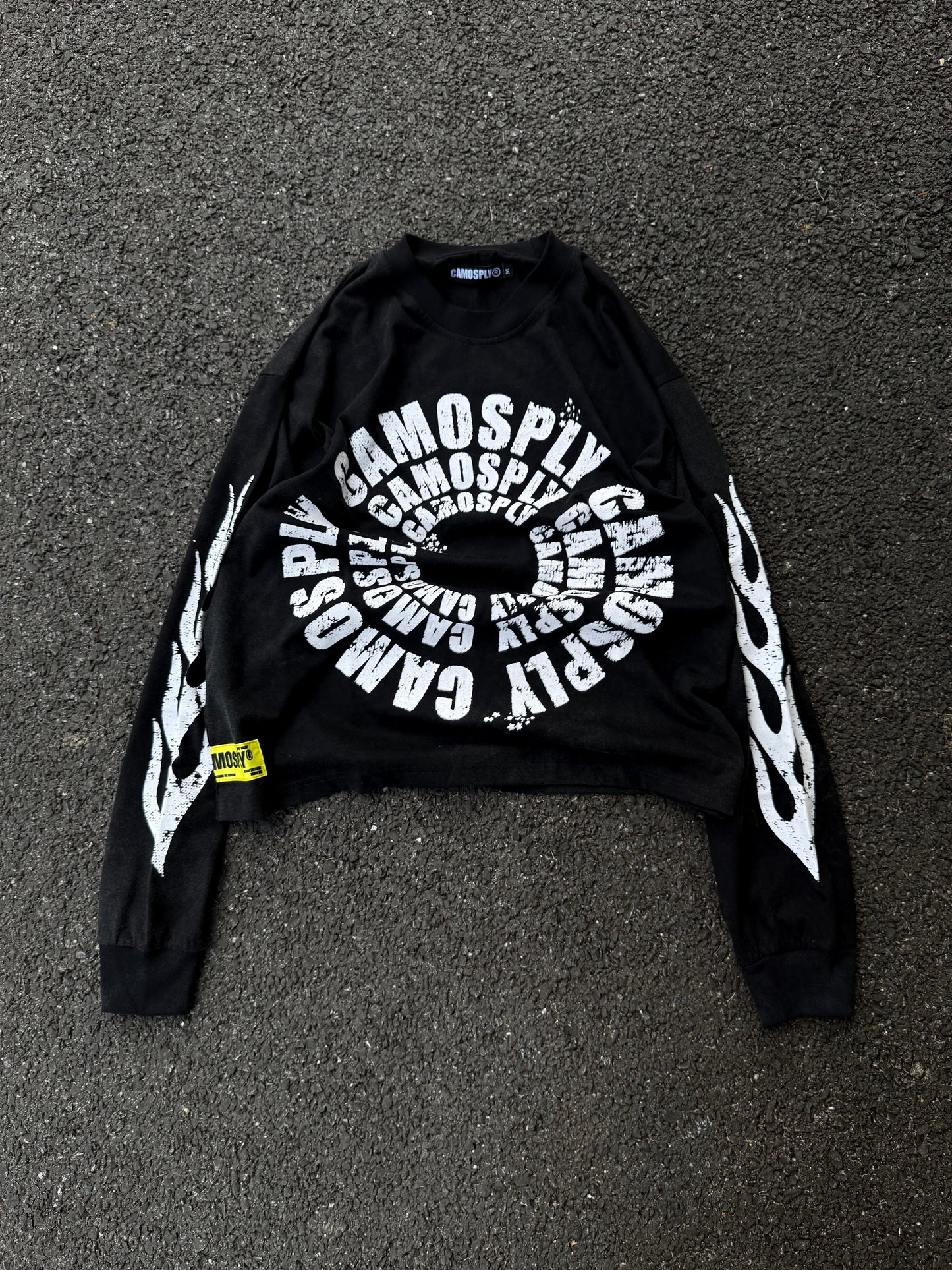 CAMOSPLY® Sply Circle Long sleeve T-shirt (BLACK)
