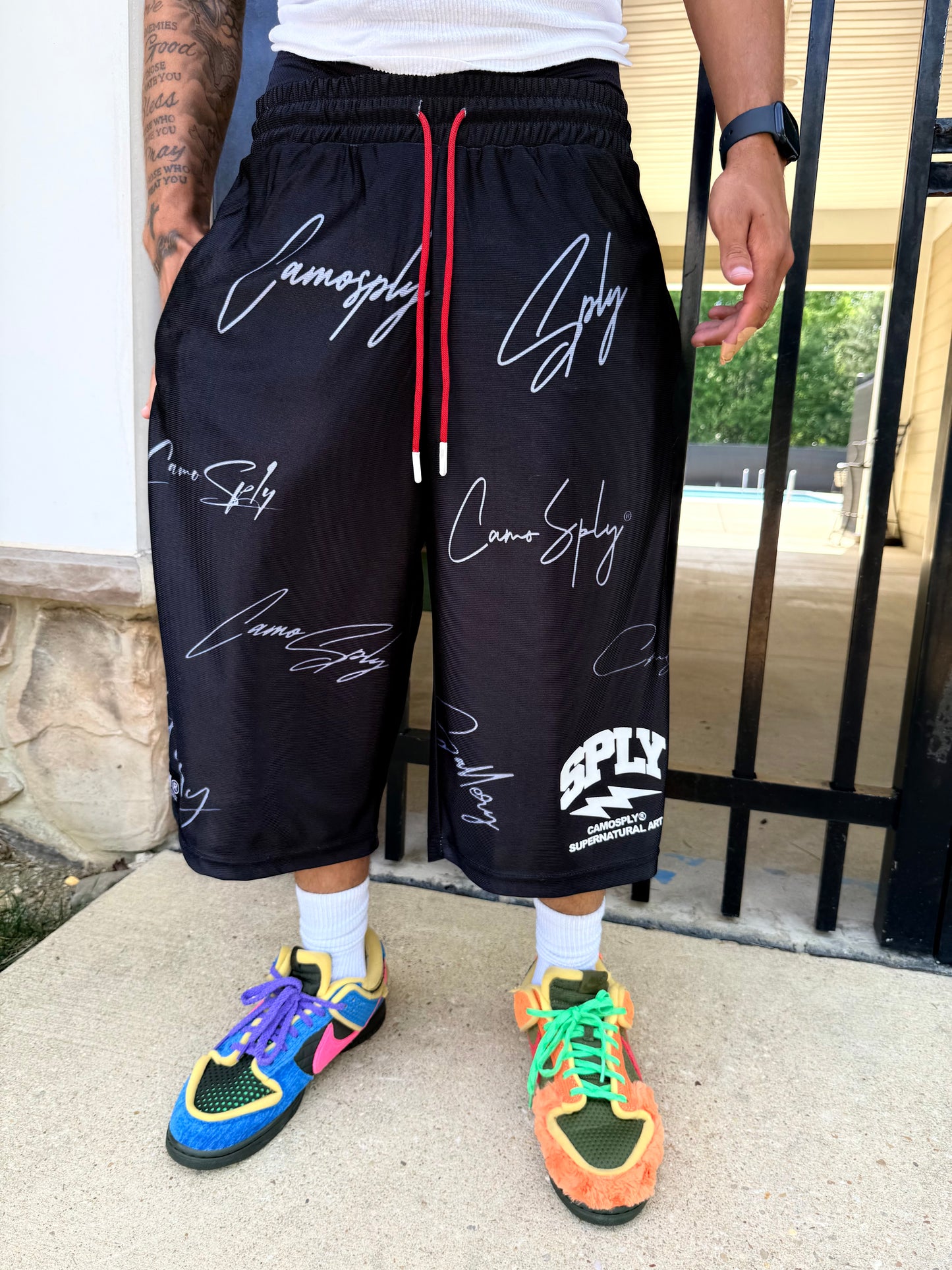 CAMOSPLY® Signature Shiny 3/4 shorts