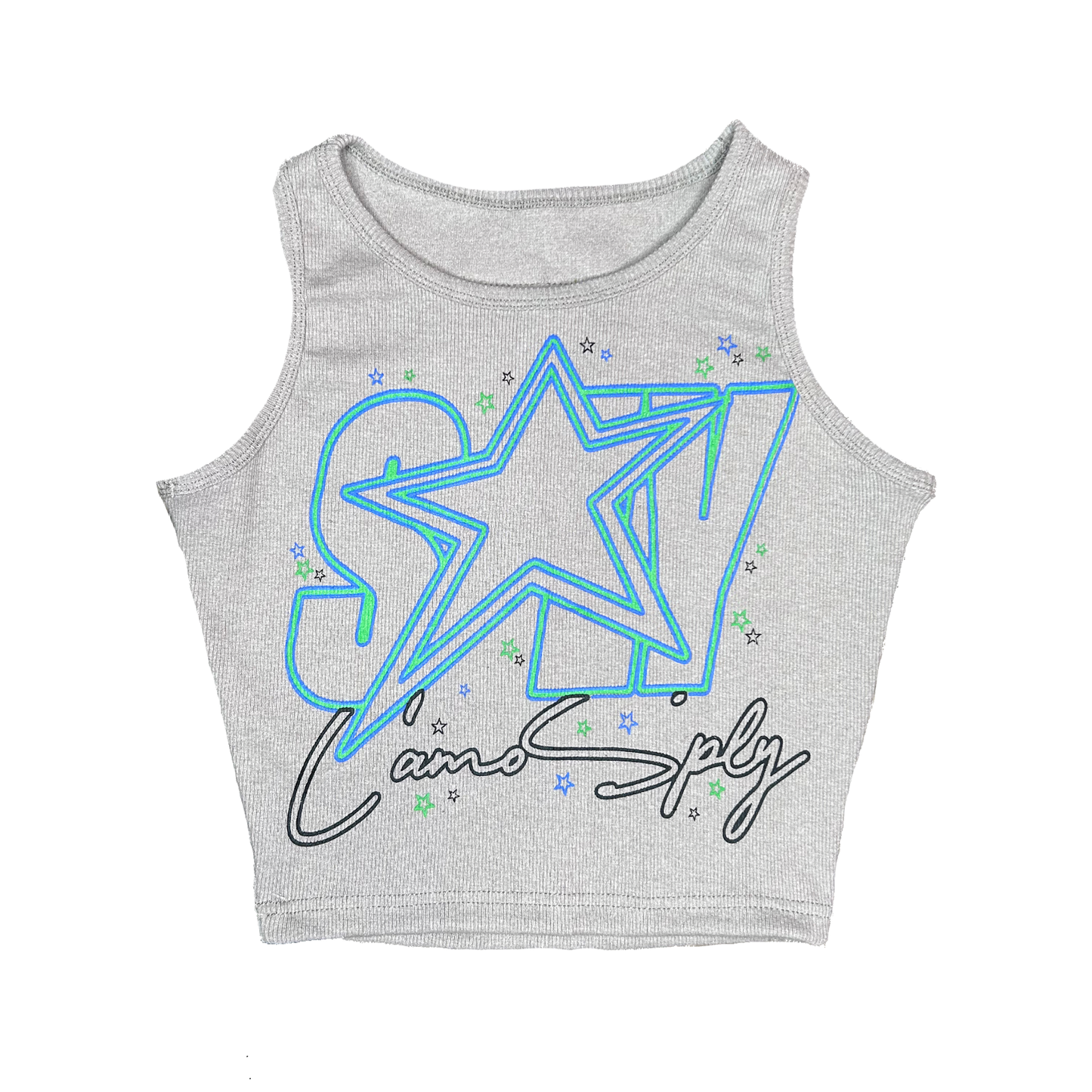 CAMOSPLY® Star Struck Crop Top (GREY)