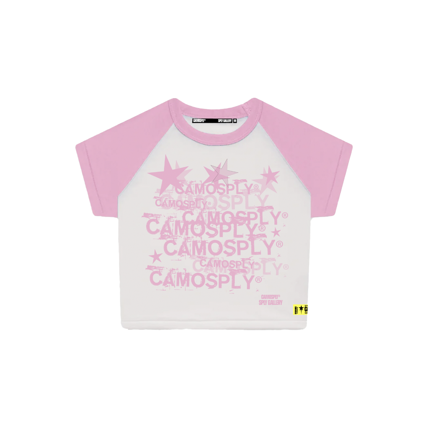 CAMOSPLY® Ladies ALL-STAR ✭ Baseball T-shirt (BABY PINK)